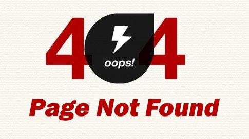 404 error page not found